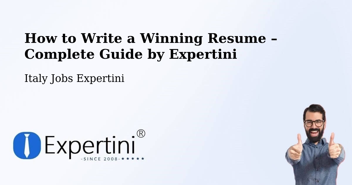 Resume Writing Guide for Job Seekers – Colle Di Tora - Colle Di Tora, Italy Jobs Expertini